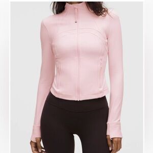 Lululemon Athletica Light Pink Define Cropped Jacket size 4